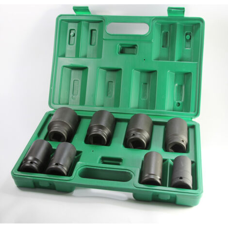 Jeu De Douilles Hexagonales 3/4" Pour Clés à Chocs 8 Pcs. 21-41 Mm