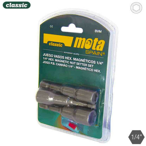 Jeu de douilles hexagonales magnétiques 8-10-11mm bvm MOTA