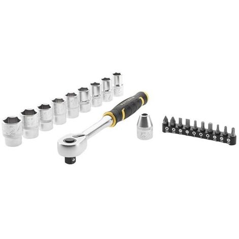 Jeu de douilles pour embout Stanley 13 mm, 14 mm, 15 mm, 16 mm, 17 mm, 18 mm, 19 mm, 22 mm, 24 mm 21 pièces ( Prix pour Boîte de 1 )