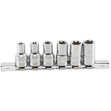 Jeu de douilles profil T Plus BGS TECHNIC - 6,3 mm - 12EP - 6 pcs - 9588