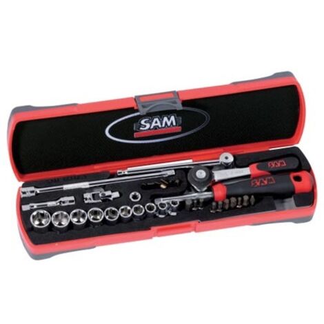 Jeu de douilles SAM 1/4'' 33 pièces ( Prix pour 1 )