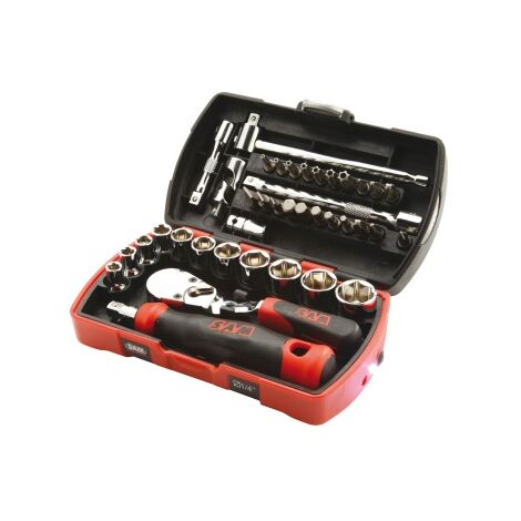 Jeu de douilles SAM 1/4'' Carré 39 pièces ( Prix pour 1 )