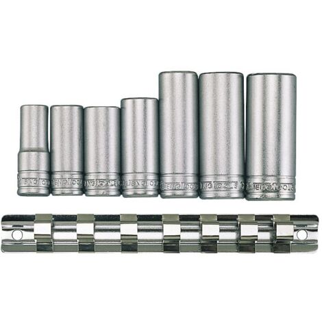 Jeu de douilles sur rail 3/8 long 10-19mm 7 pcs Teng Tools M3807