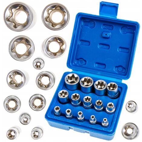 Jeu de douilles Torx internes E4-E24 14 pièces