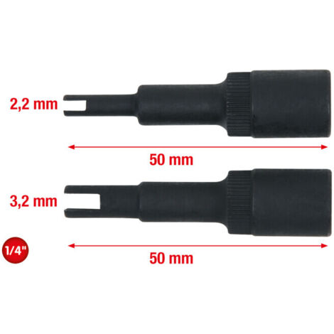 Jeu de douilles tournevis 6 pans intérieur pour soupape de circuit de climatisation, 2 pcs