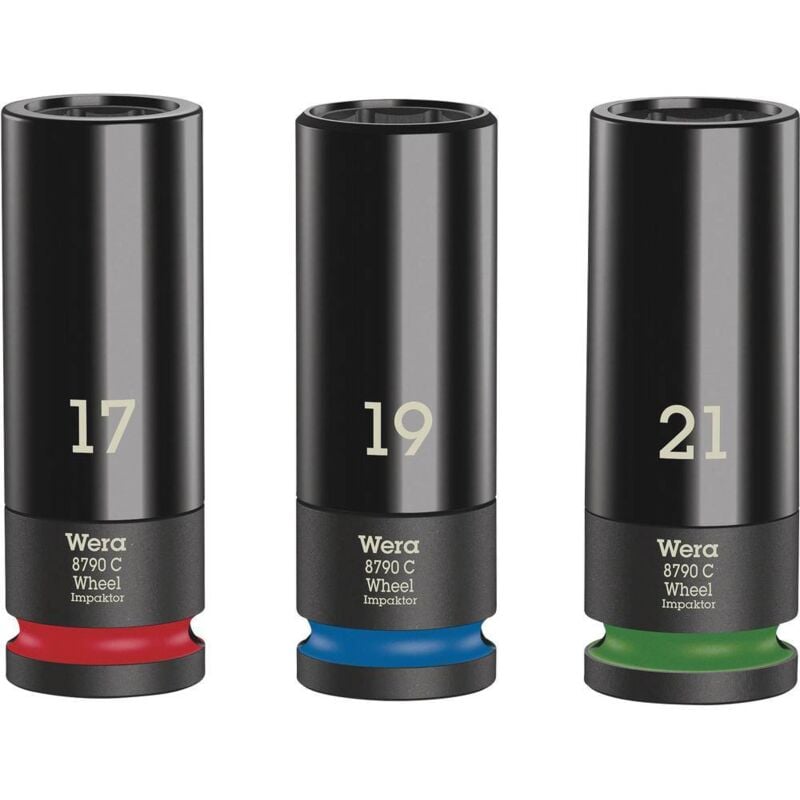Wera Wheel Impaktor C Set 1 Jeu de douilles 1/2 3 pièces 05004595001