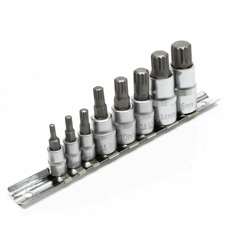 Helloshop26 - Jeu de douilles xzn denture multiple 8 pièces M4-M16 douille clés outil kit