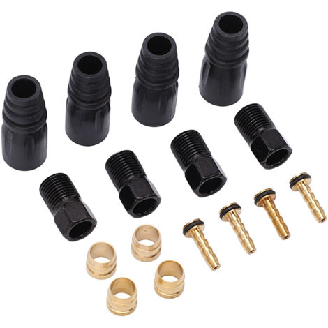 Jeu de Durites de Frein Hydrauliques Anticorrosion en Cuivre et Plastique pour VTT et Vélos de Route