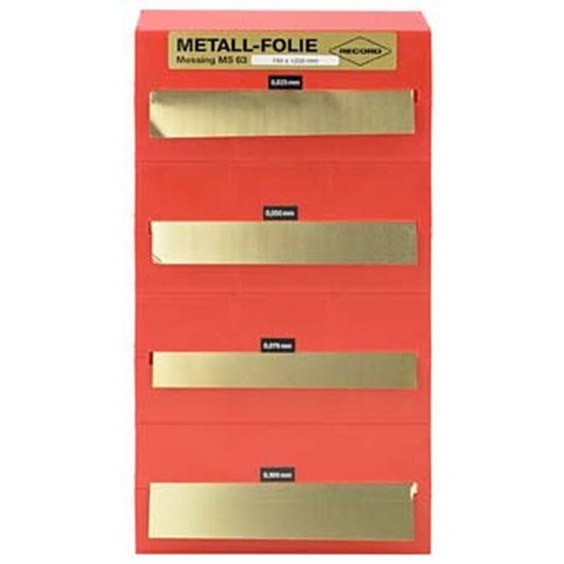 Record - Jeu de feuilles métalliques, laiton, Dimensions : 150 x 1200 mm