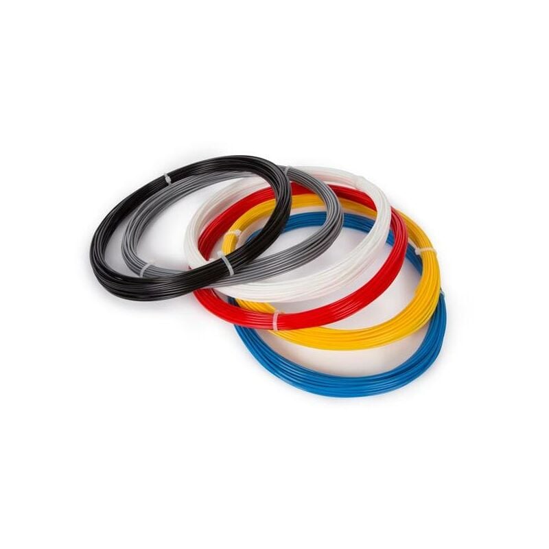 Jeu de filament pla 1.75 mm - 6 couleurs - pour imprimante 3D et stylo 3D