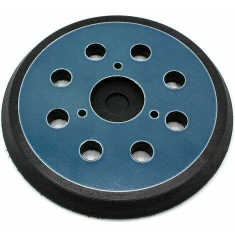 Jeu de forets 123 mm Patin de ponçage adhésif - 8 trous - pour ponceuse orbitale aléatoire Makita Bo5021, Bo5041, Bbo180, Dbo180, Mt924
