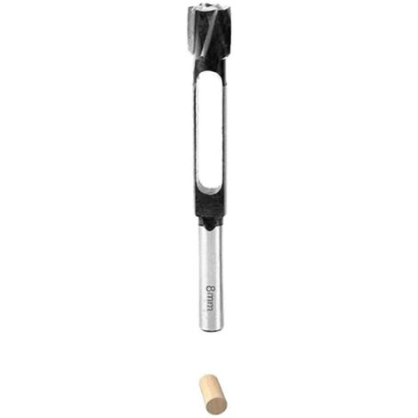 Jeu de forets à bouchon profonds en acier au carbone, profondeur de coupe 56 mm, 8 mm