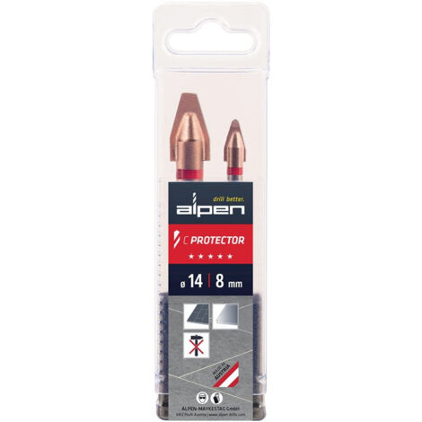 Jeu de forets à carrelage C PROTECTOR 2 pièces D.8/14mm ALPEN