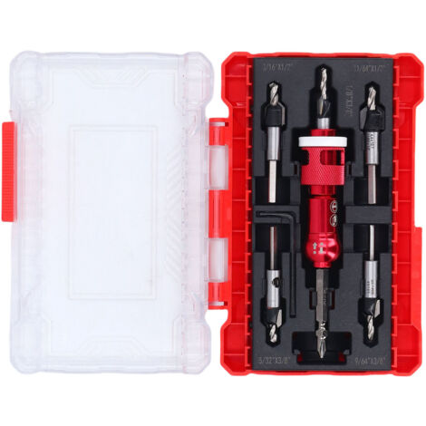 Jeu de forets à fraise avec butée de profondeur réglable, Kit d'outils pour le travail du bois
