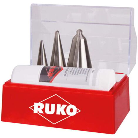 Jeu de forets à peler Ruko 3-14/5-20/16-30,5mm HSS 4pcs. cassette Ku