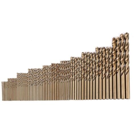 Jeu de forets au Cobalt M35, 74 pièces, forets hélicoïdaux HSS-CO, outils combinés (1.0-8.0mm)