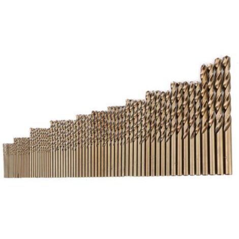 Jeu de forets au Cobalt M35, 74 pièces, forets hélicoïdaux HSS-CO, outils combinés (1.0-8.0mm)