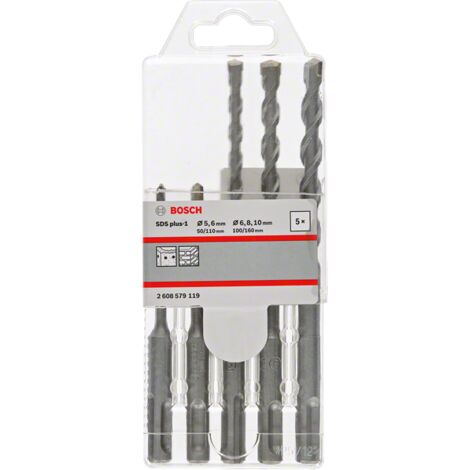 Jeu de forets Bosch SDS PLUS-1 5-10 mm 5 unités