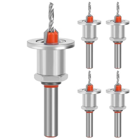 Jeu de forets de fraisage  Outils de menuiserie réglables - Fraise à vis en bois - Pour meubles, appareils électroménagers, portes（8mm）