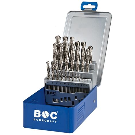 Jeu de forets en métal Bohrcraft BC11291310025 HSS-G 1-13 mm 25 unités