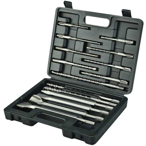 Jeu de forets et burins 15 pieces sds-plus ZIPPER bme-set