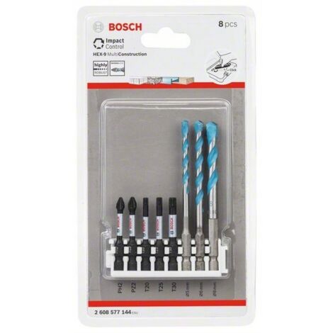 Jeu de forets et de tournevis Bosch 2608577144 8 unités