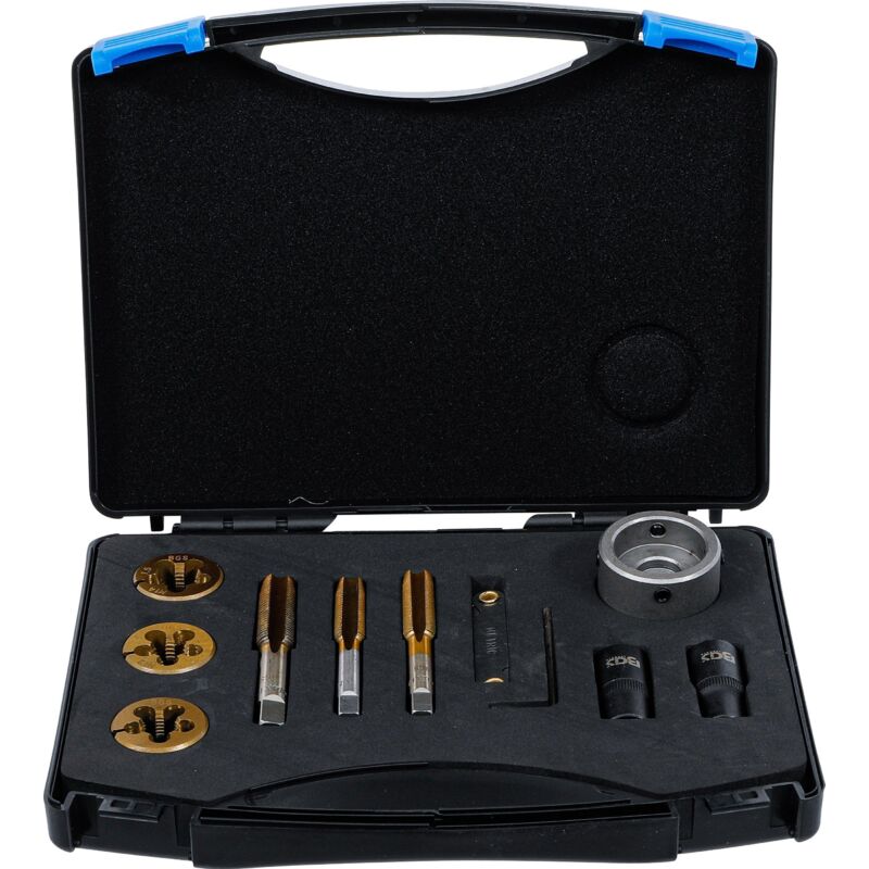 Bgs Technic - Jeu de forets et filières pour écrous et boulons de roues 12 pièces