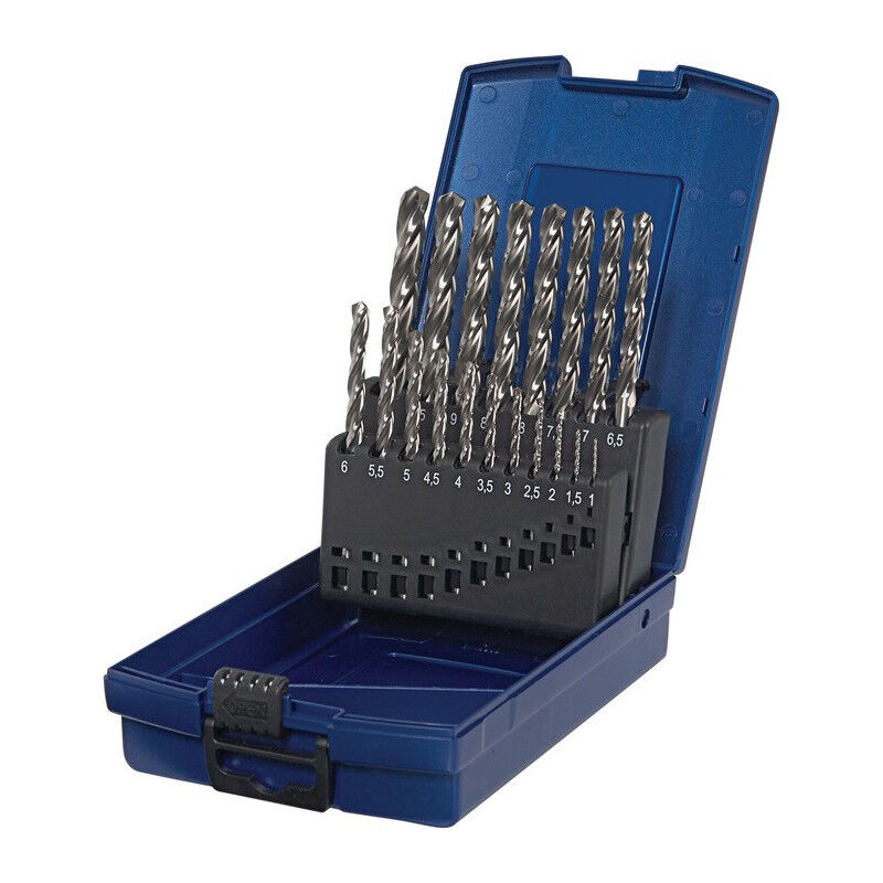 Promat - Jeu de forets hélicoïdaux din 338 TypeN Z3 D.1-10x0,5mm HSS-Co5 19 pcs. cu.-cass.