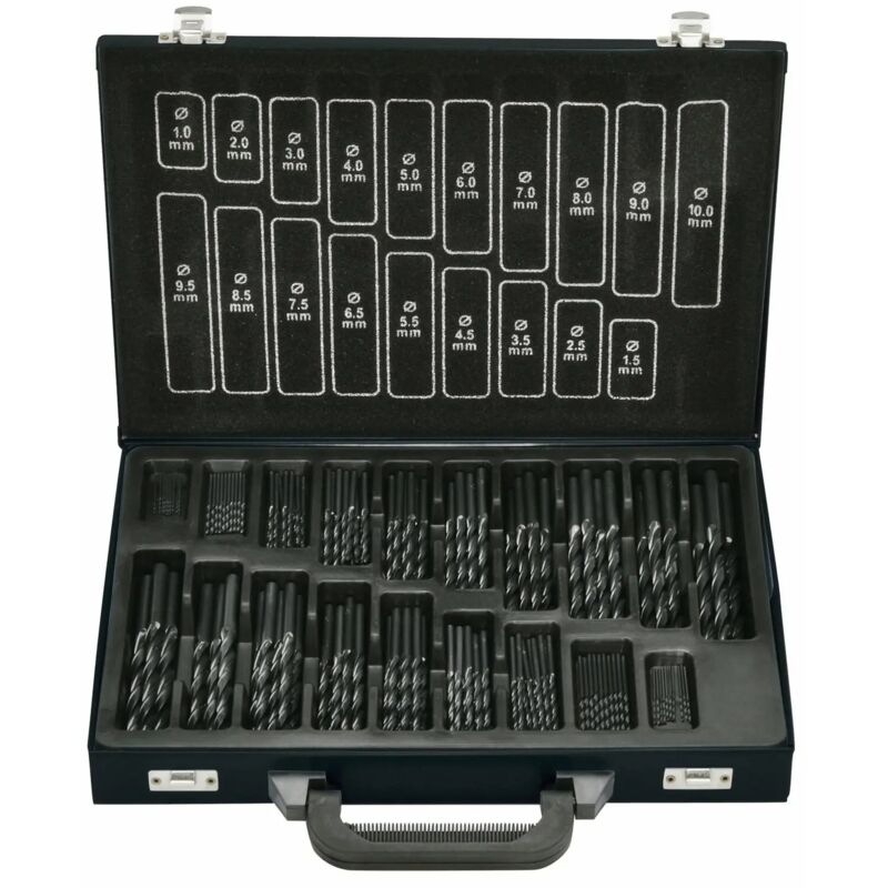 Treetalk - Jeu de forets hélicoïdaux din 338rn hss 170 pièces roulées