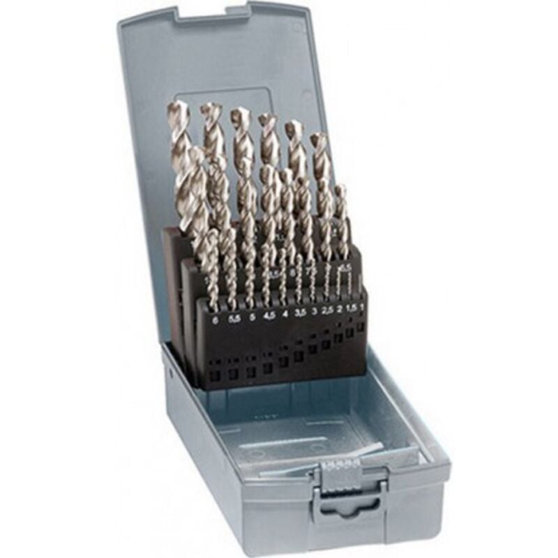 Guhring - Jeu de forets hélicoïdaux, en acier à coupe rapide à 5 % de cobalt, type va, din 338, sans revêtement, ø h8 : 1,00-13,00 mm, Nombre de