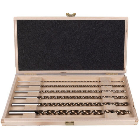 Jeu de forets hélicoïdaux en bois TIMBER TWIST 6 pièces, diamètres 3,4,5,6,8,10 mm