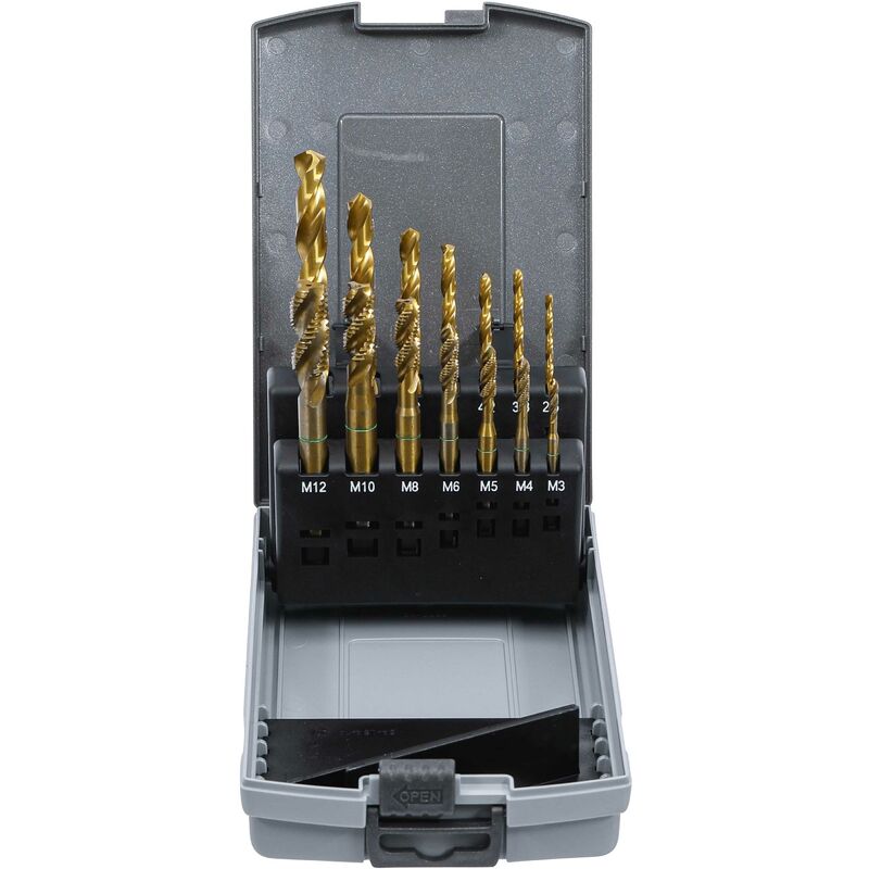 Bgs Technic - jeu de forets hélicoïdaux & filières 14 pièces bgs 9296