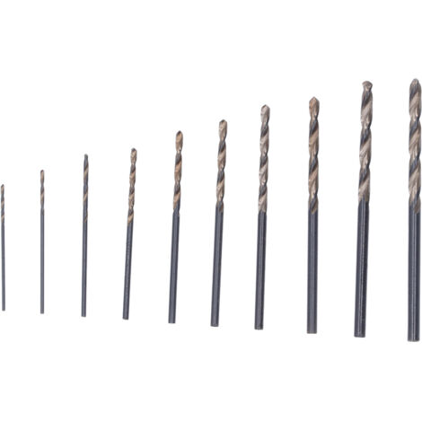 Jeu de forets HSS mini hélicoïdaux pour perçage, gravure et poinçonnage du bois de noyer et de cire d'abeille, 0,8 à 3,0 mm