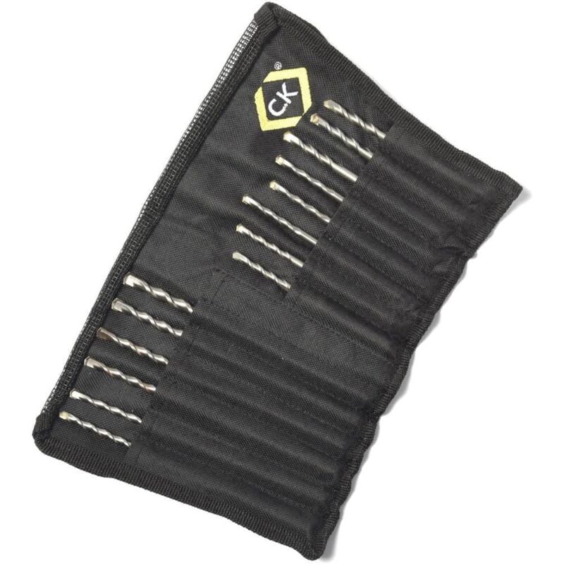 C.k T3132 carbure de tungstène Jeu de forets pour béton 14 pièces SDS-Plus 1 set
