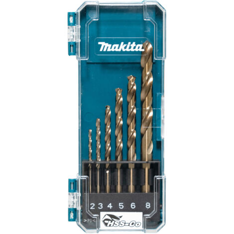 Jeu de forets pour le métal Makita D-75758 HSS-CO 2-8 mm 6 unités