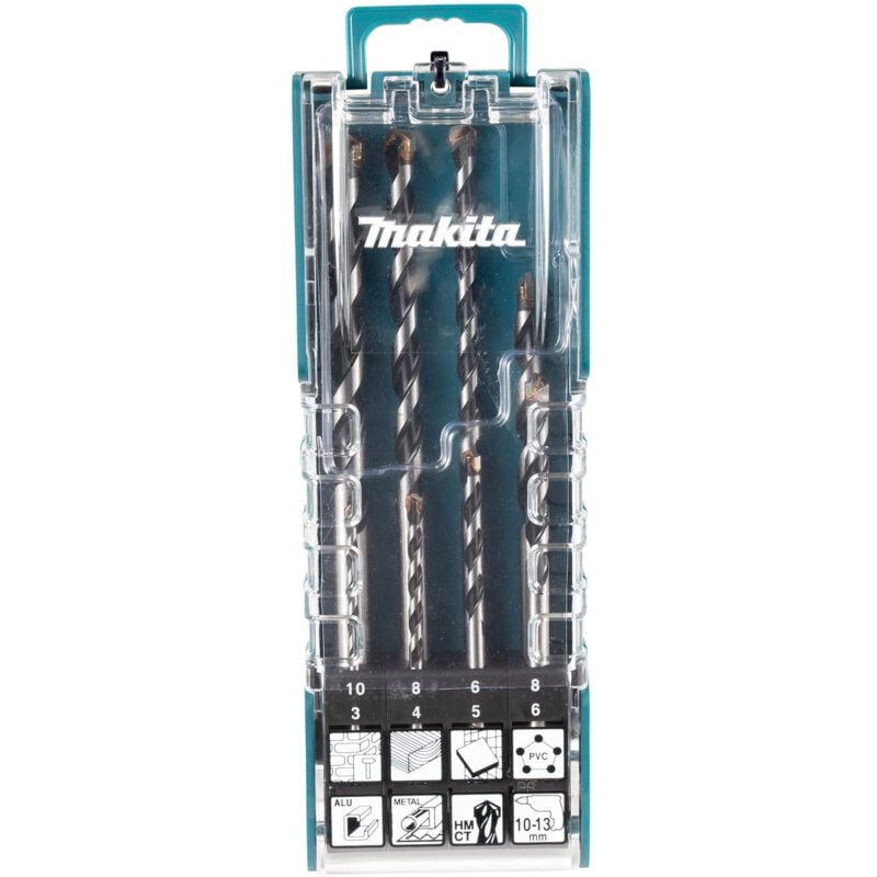 Makita - E-15855 tct jeu de 8 forets sourcing