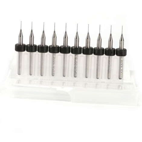 Jeu de fraises à graver CNC pour circuits imprimés PCB, micro forets carbure 0.3mm