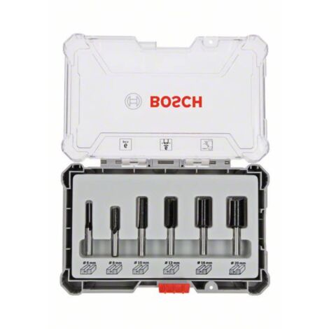 Jeu de fraises à rainurer Bosch, 6 pces, tige 6mm Bosch Accessories 2607017465