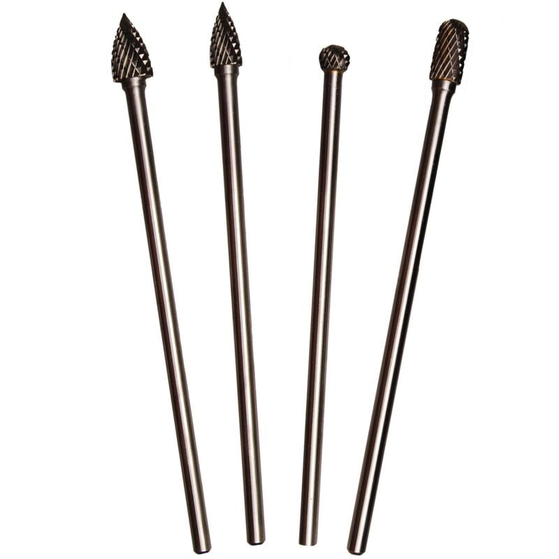 Bgs Technic - Jeu de fraises hss, extra longues 4 pièces