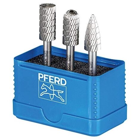 Jeu de fraises sur tige HSS 12mm 3 pièces. A ST-C-K Ø12mm. Denture Z3 Cheval