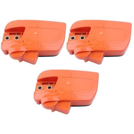 Jeu de frein de chaîne et couvercle latéral de pignon d'embrayage pour Husqvarna 235, 235E, 236, 236E, 240, 240E - Réf. 525628901
