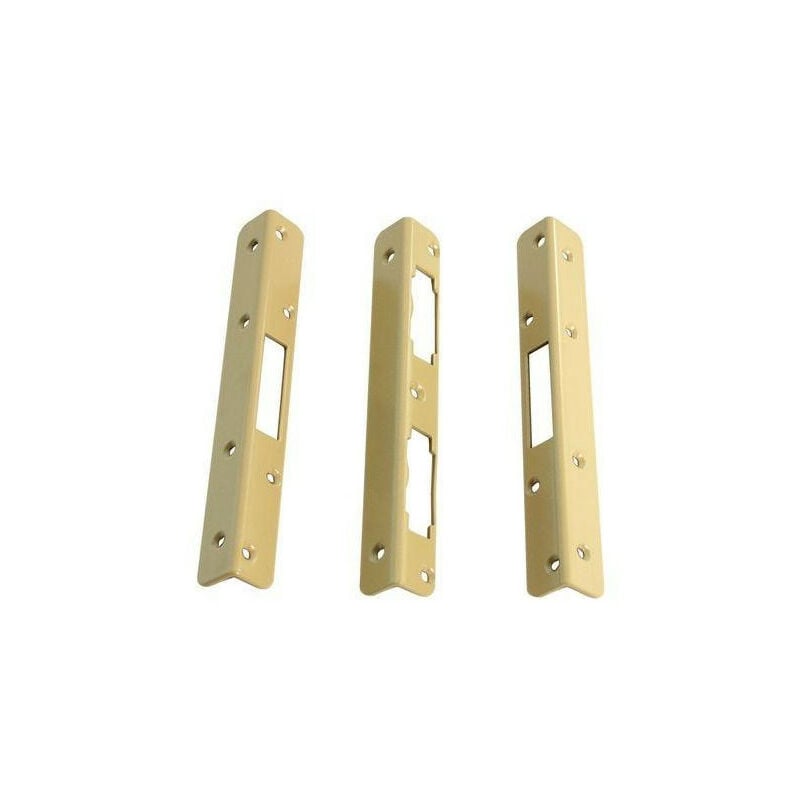 Gâches équerre pour serrure 3 points série 5000 vachette Jaune/Doré Droite Bronze
