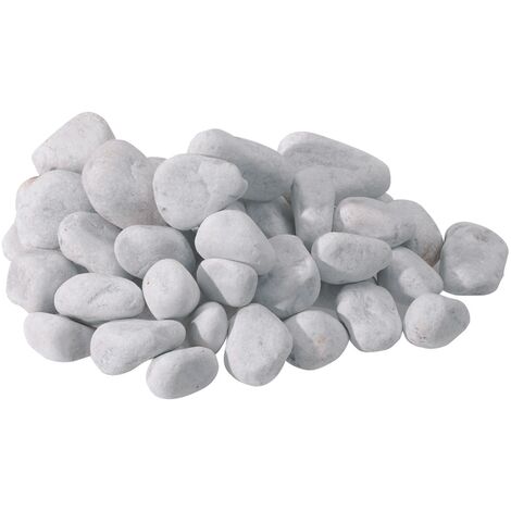 Galet Blanc Galet Polis Apatite Au Jardin Des Gemmes Gravier Blanc