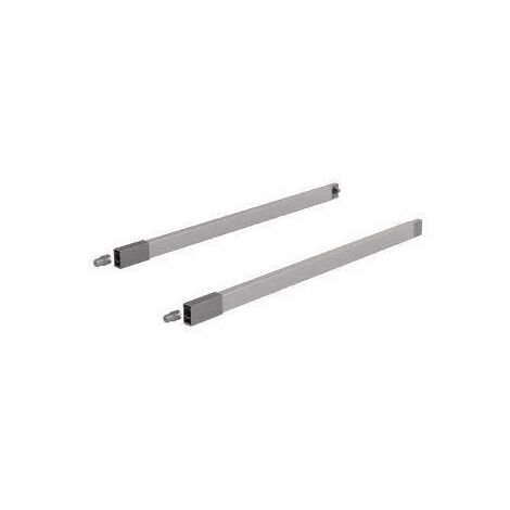 Jeu de garde-corps longitudinaux longueur nominale 270 mm acier gauche / droite HETTICH