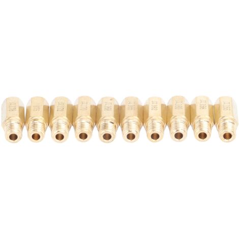 Jeu de Gicleurs Principaux pour Carburateur Moto - 10 Pièces (Type Hexagonal)