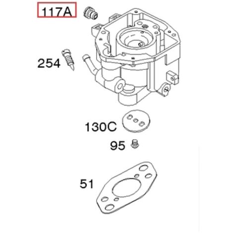 Jeu de gicleurs principaux pour moteur de tondeuse à gazon BRIGGS & STRATTON d'origine 806439