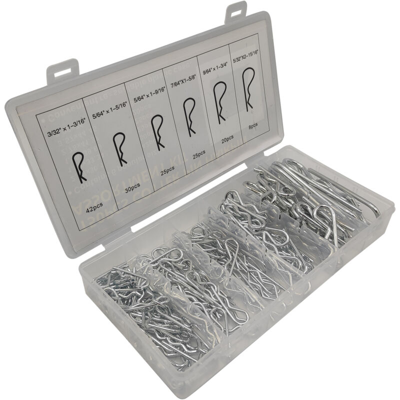 Jeu de goupilles fendues150 pièces, goupille fendue, jeu de goupilles en acier inoxydable, ressorts de montage pour voitures, mécaniciens, garages,