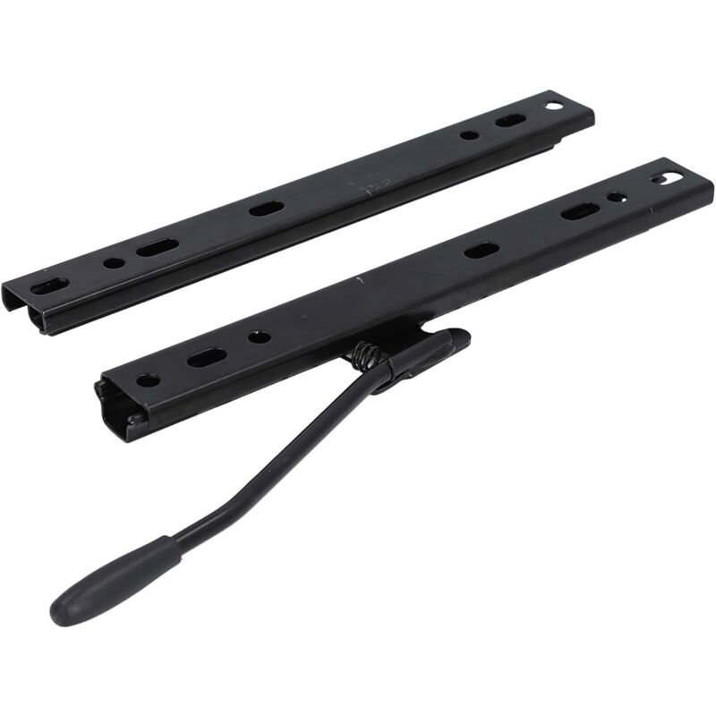 Jeu de guides coulissants réglables pour sièges de tracteur, chariot élévateur et machines lourdes, installation facile et mouvement fluide garanti