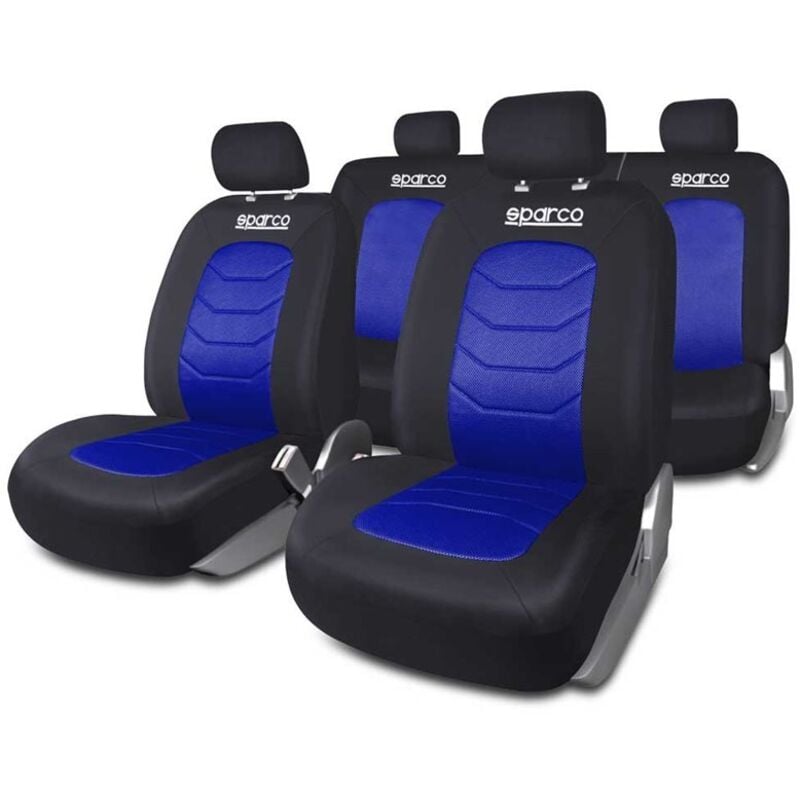 Sparco - Housses de siège auto S-line - Bleu
