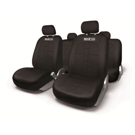 JEU DE HOUSSES DE SIEGE UNIVERSELLES SPARCO POLYESTER NOIRE